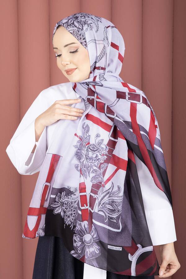 Ecn - Kemer Desen Premium Şal Serisi Siyah