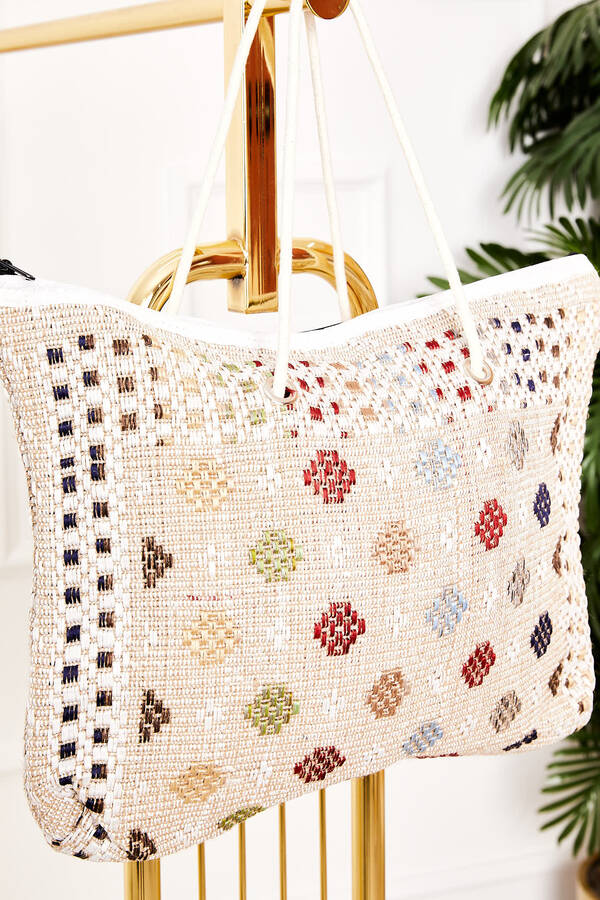 Dmç - Kilim Desen Plaj Çantası -11 (1)