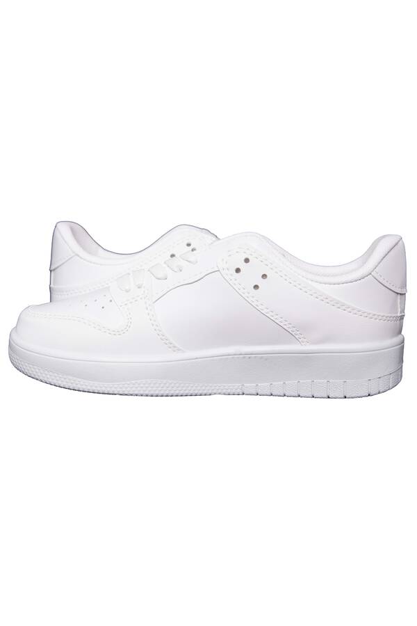 Srç - Klasik Bağcıklı Sneaker Spor Ayakkabı Beyaz (1)