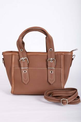 Klasik Tokalı El & Omuz Çantası Taba - Thumbnail