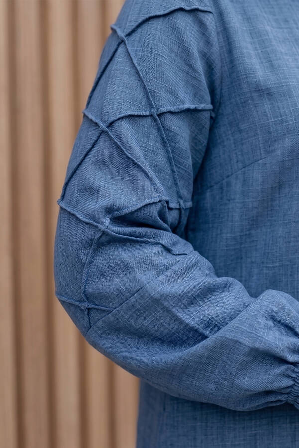 MD - Kolları Çımalı İkili Takım İndigo (1)