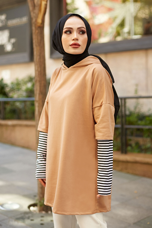  - Kolu Garnili Sweat 8212-3 Camel (1)