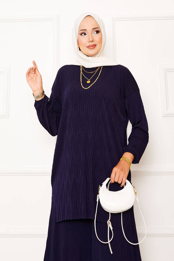 Özk - Kraş Desen Sandy İkili Takım Lacivert (1) Özk - Kraş Desen Sandy İkili Takım Lacivert (1)