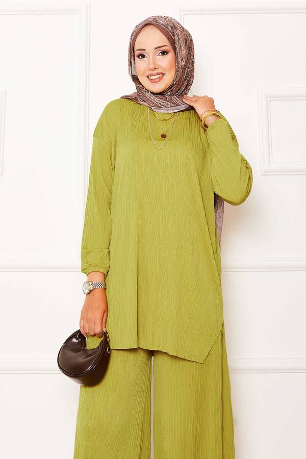 Özk - Kraş Desen Sandy İkili Takım Yağ Yeşil (1) Özk - Kraş Desen Sandy İkili Takım Yağ Yeşil (1)