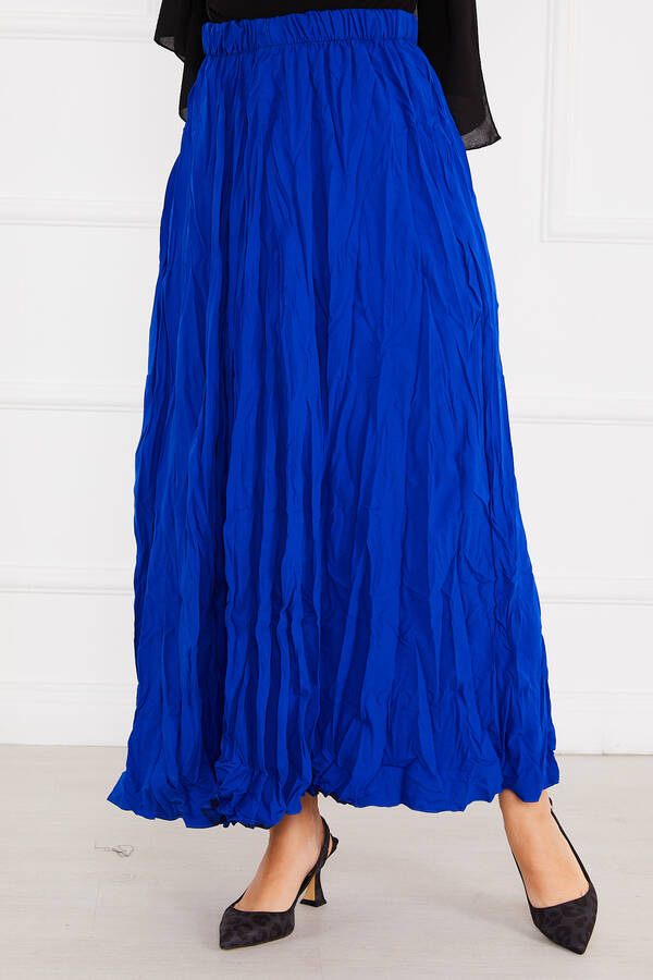 Zmr - Kraş Tesettür Etek Saks (1) Zmr - Kraş Tesettür Etek Saks (1)