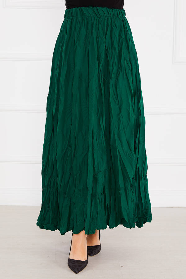 Zmr - Kraş Tesettür Etek Zümrüt (1)