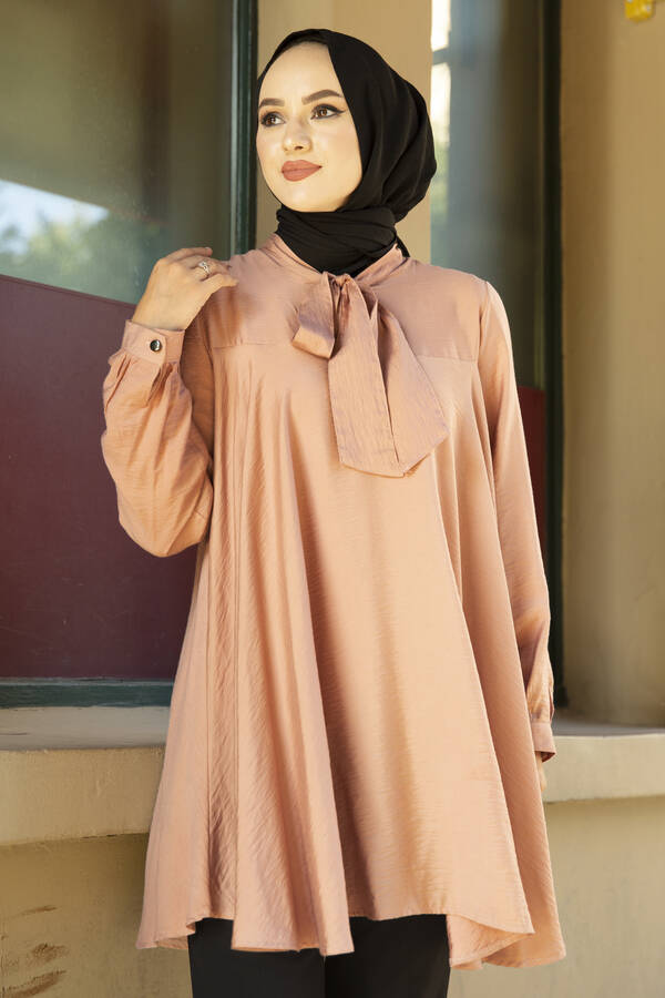 E - Kravatlı Kloş Tunik -5 (1)