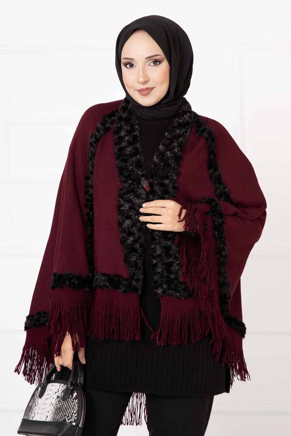 ER - Kürklü Panço Bordo (1)