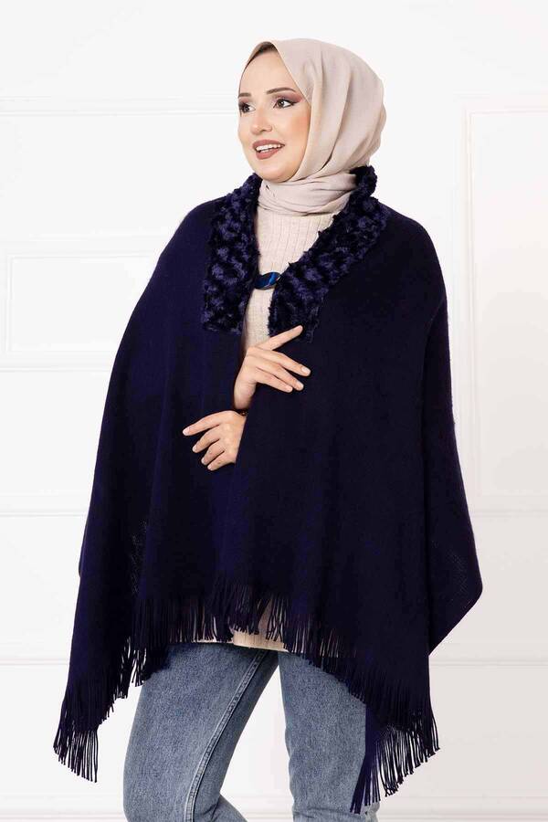 ER - Kürklü Panço Şal Saks (1)