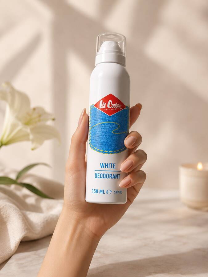 Lee Cooper Unisex Deodorant White - 5