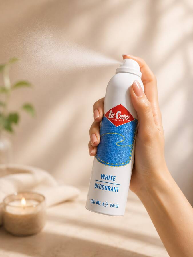 Lee Cooper Unisex Deodorant White - 6