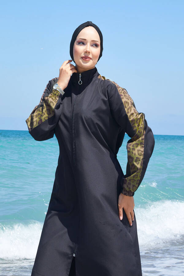 Df - Leopar Garnili Tesettür Mayo -131 (1) Df - Leopar Garnili Tesettür Mayo -131 (1)