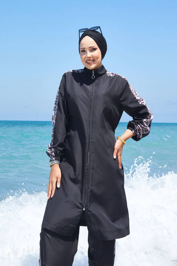 Df - Leopar Garnili Tesettür Mayo -132 (1) Df - Leopar Garnili Tesettür Mayo -132 (1)