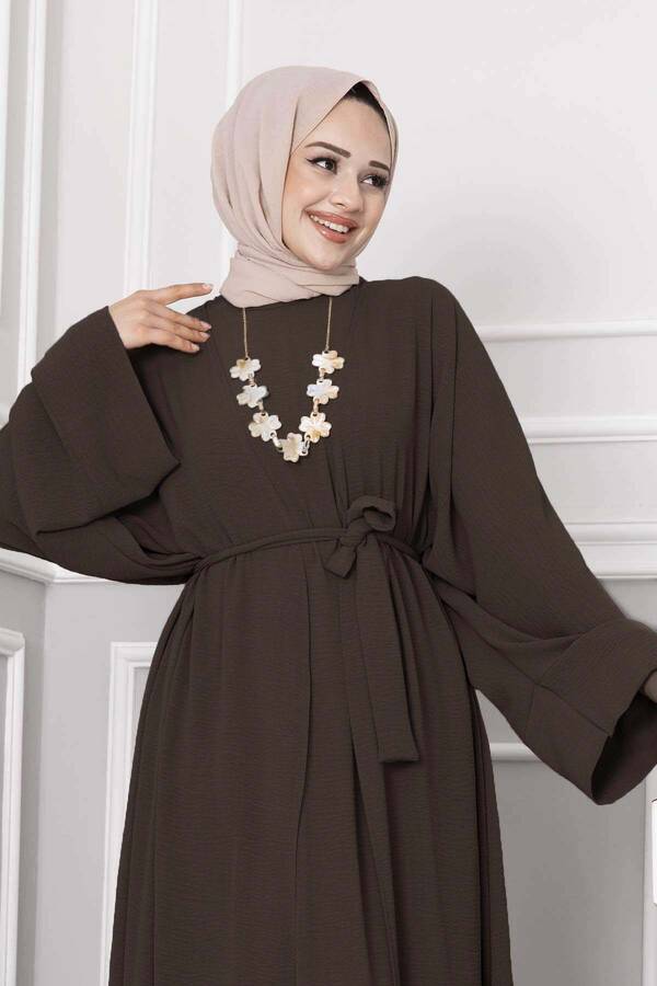 MD - Leyli Tesettür Abaya Takım Kahve (1) MD - Leyli Tesettür Abaya Takım Kahve (1)