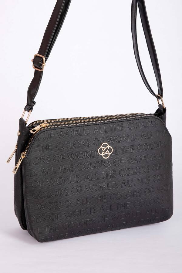 Dmç - Liora Baskılı El & Kol Çantası Siyah