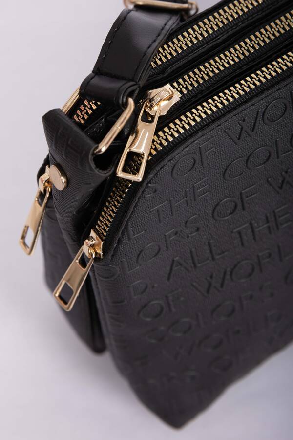 Dmç - Liora Baskılı El & Kol Çantası Siyah (1)