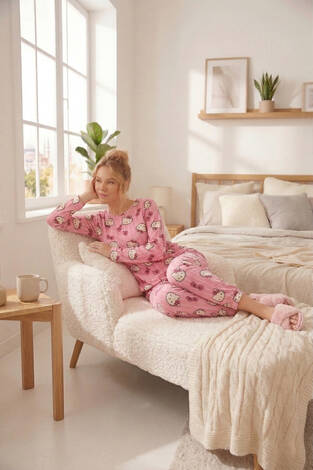 Lovely Desenli Pijama Takımı -15 - Thumbnail