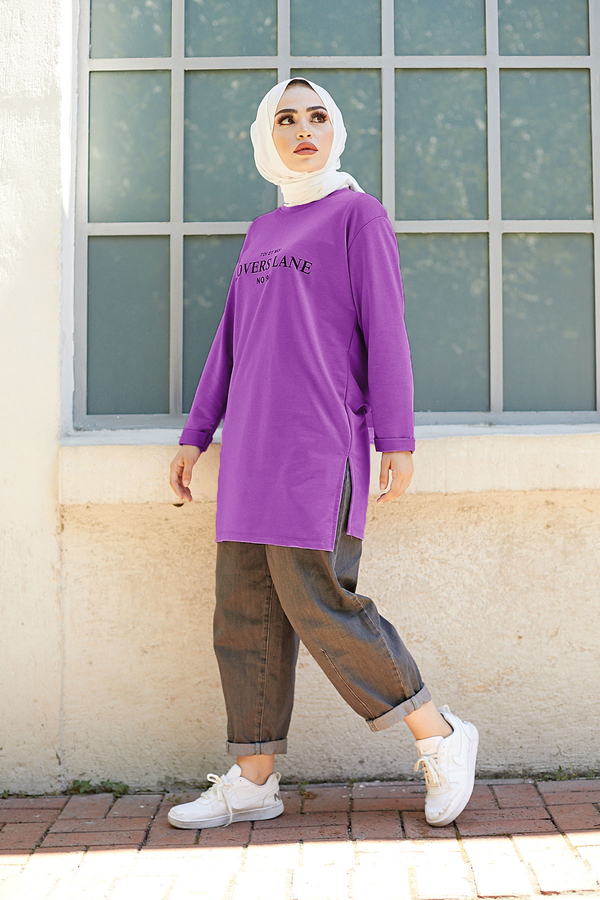 - Lovers Lane Sweat-Tunik 9792-26 Mor