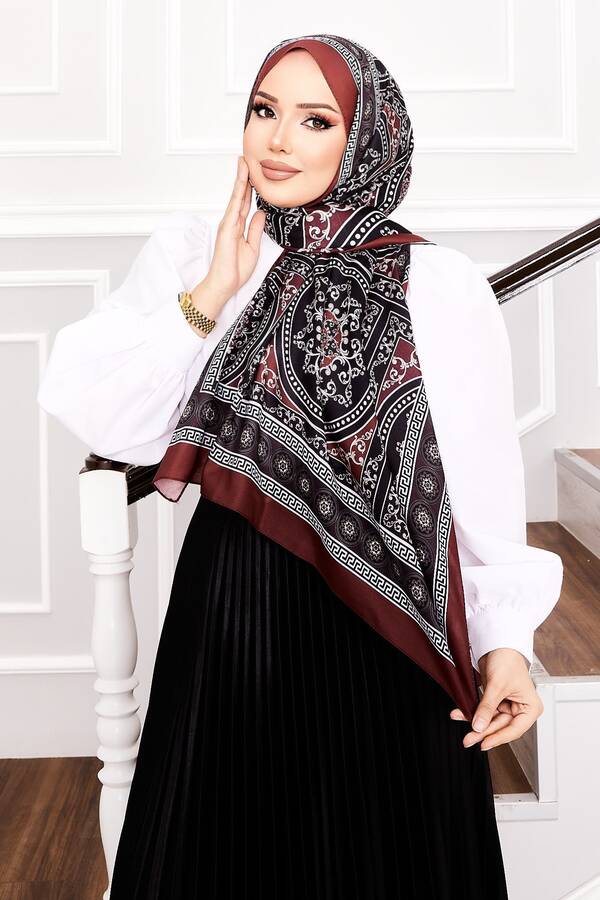 Madalyon Desen Soft Şal -4