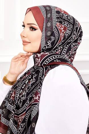 Madalyon Desen Soft Şal -4 - Thumbnail