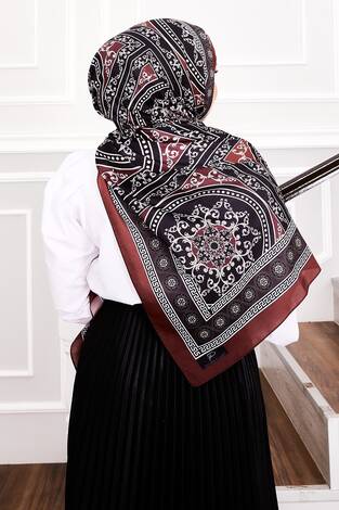 Madalyon Desen Soft Şal -4 - Thumbnail