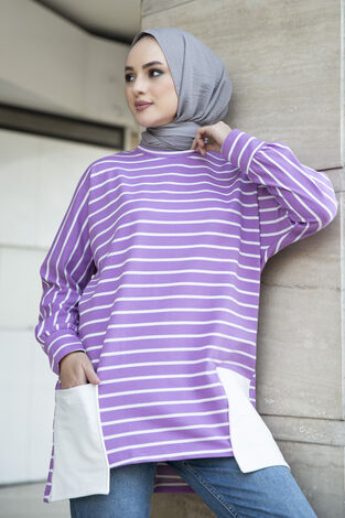 MDI Basic Sweatshirt 10027-5 Lilac - Thumbnail