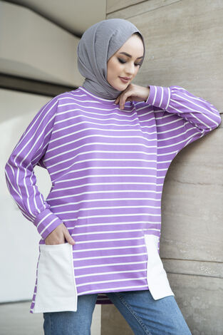 MDI Basic Sweatshirt 10027-5 Lilac - Thumbnail