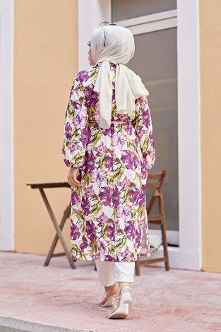 MDI Desenli Kimono 8293-3 - Thumbnail