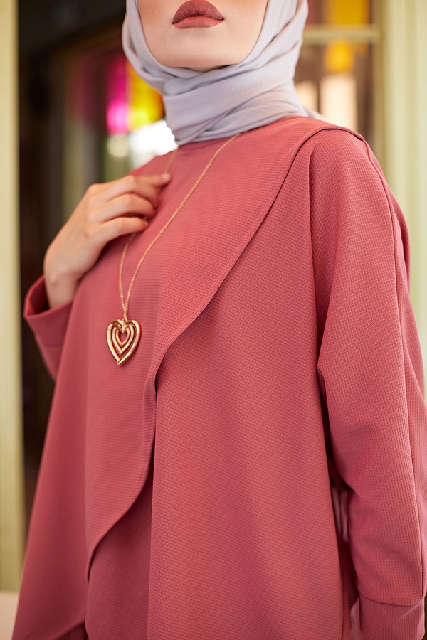  - Etek Ve Tunik İkili Tesettür Kombin 5461-6 G.Kuru (1)