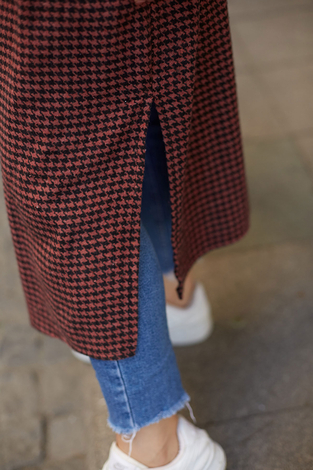 Kemerli Kap Kimono 10025-5 Gülk. - Thumbnail