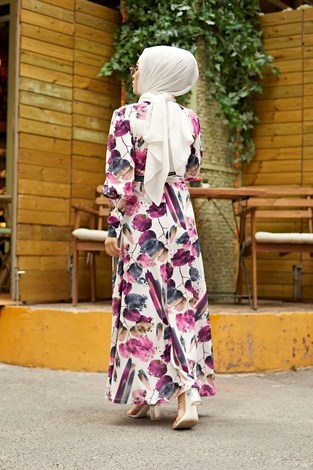MDI Reglan Kol Elbise 7894-2 - Thumbnail