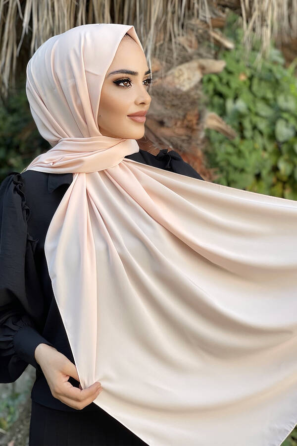 E - Medine İpeği Şal 190E1146 Somon