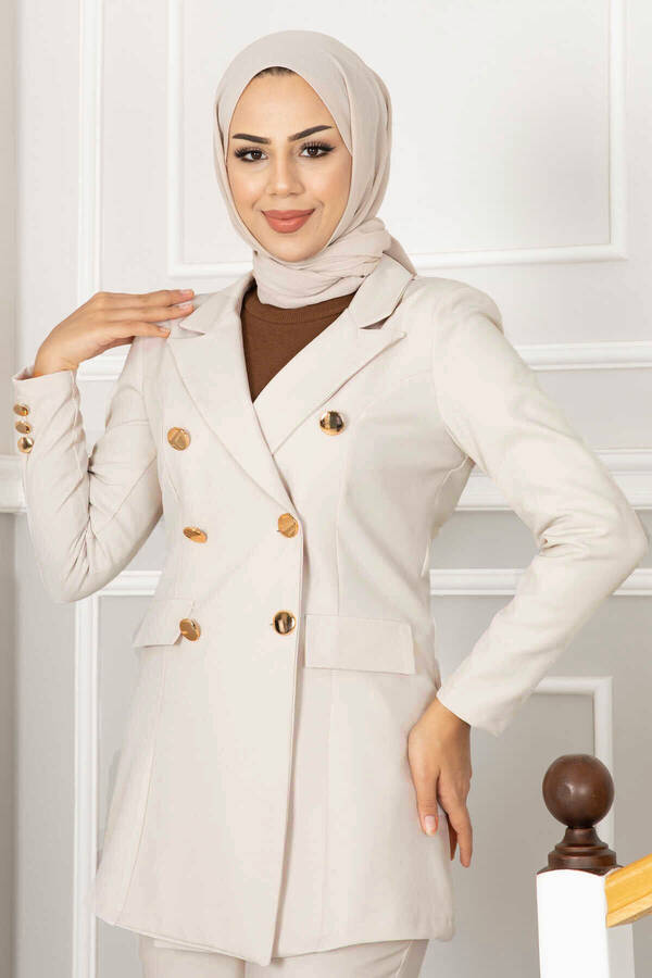 Emd - Mendil Yaka Detaylı Tesettür Takım -3 (1)