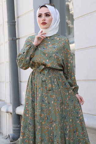 Mevlana Elbise 19945-3 Haki - Thumbnail