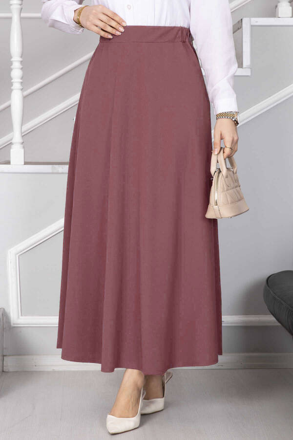 Mds - Mevlana Tesettür Etek Gülkurusu (1)