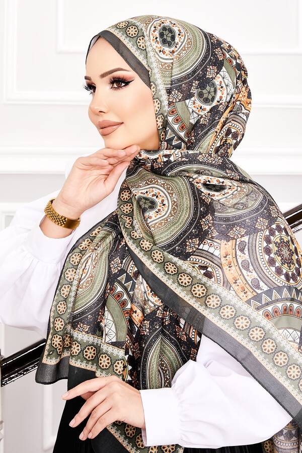 Kbr - Mimoza Desen Soft Şal -10 (1)