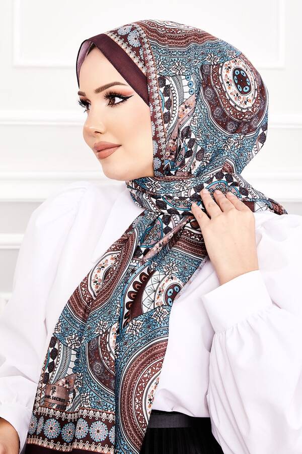 Kbr - Mimoza Desen Soft Şal -4 (1)