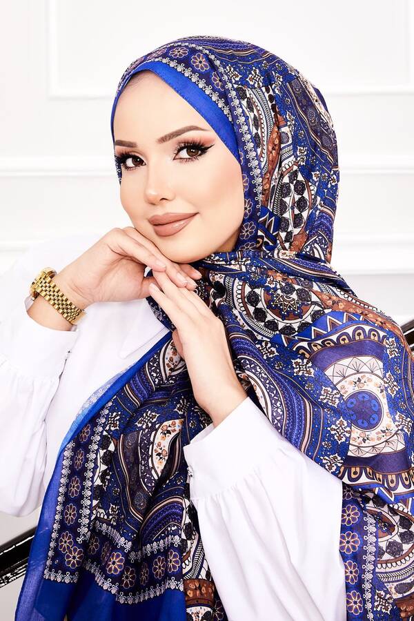 Kbr - Mimoza Desen Soft Şal -7 (1)