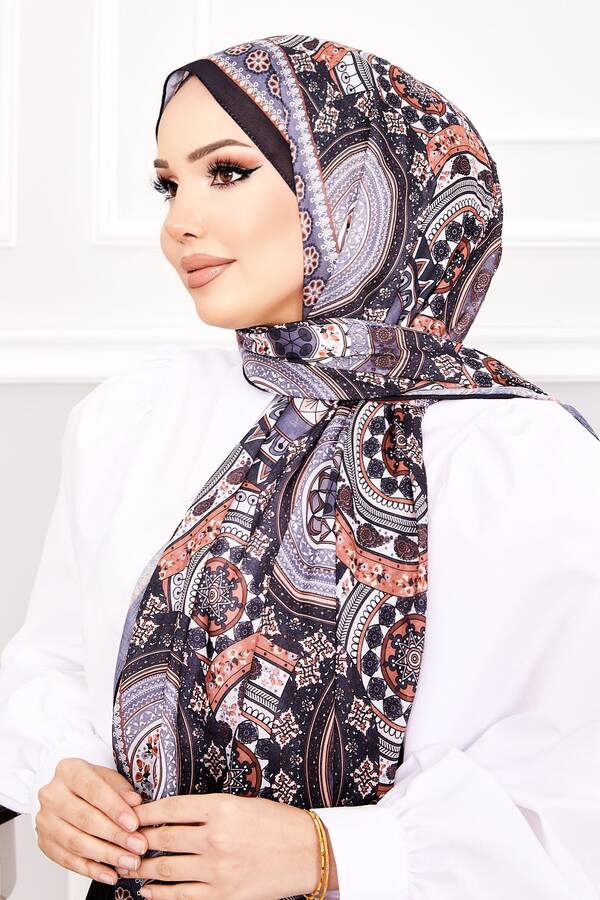 Kbr - Mimoza Desen Soft Şal -8 (1)