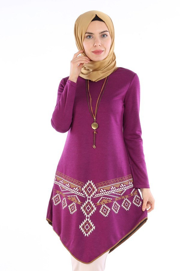  - Moda Bu Otantik Baskılı Tunik 18788-01 (1)