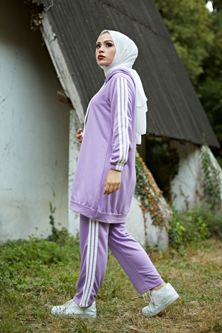 Must İkili Spor Takım 4727-2 Lila - Thumbnail
