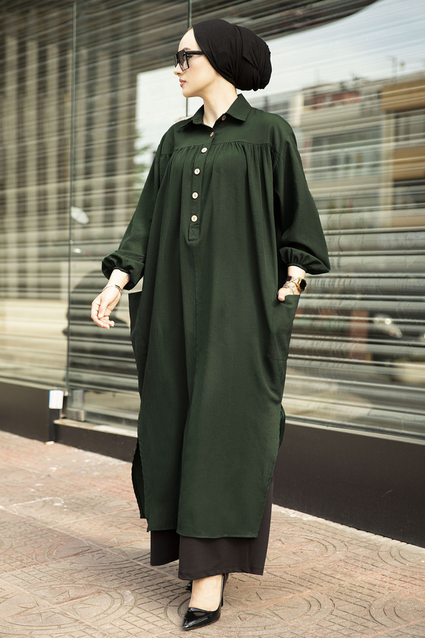 Naturel Tunik 100MD-5533 Haki