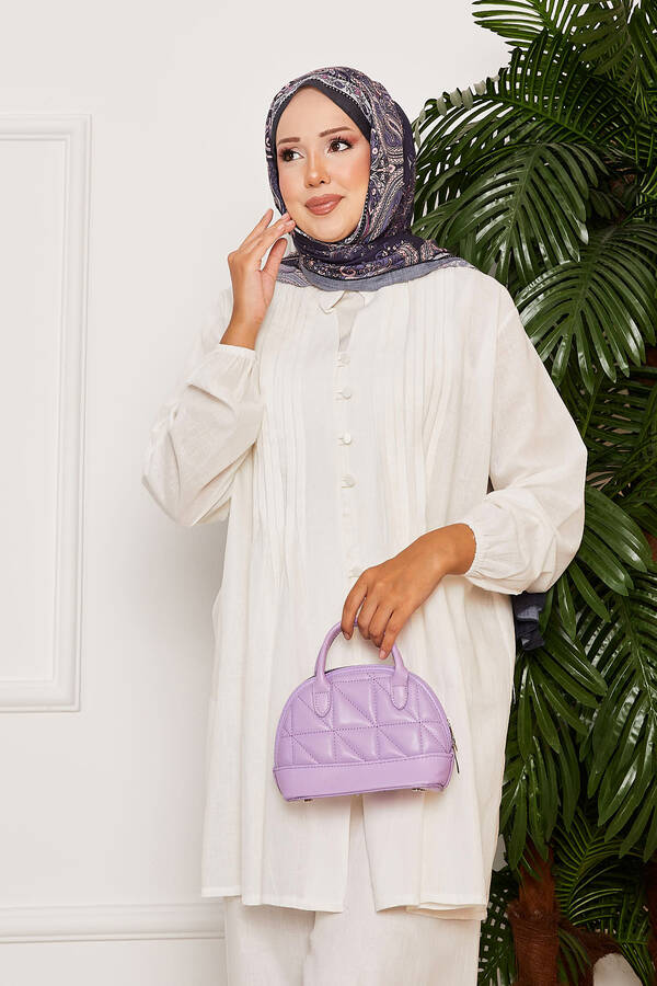 Htn - Nervür Detaylı Brit Düğmeli İkili Takım Ekru (1) Htn - Nervür Detaylı Brit Düğmeli İkili Takım Ekru (1)