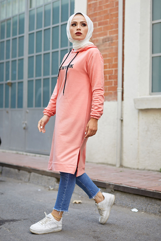 Newyork Sweat-tunik 9066-11 Somon - Thumbnail