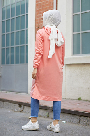 Newyork Sweat-tunik 9066-11 Somon - Thumbnail
