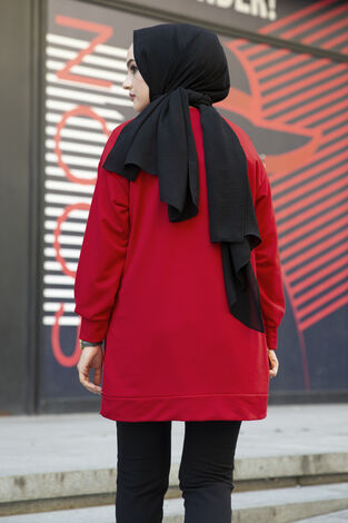 Nice Yazılı Sweat 120NY-5361 Kırmızı - Thumbnail