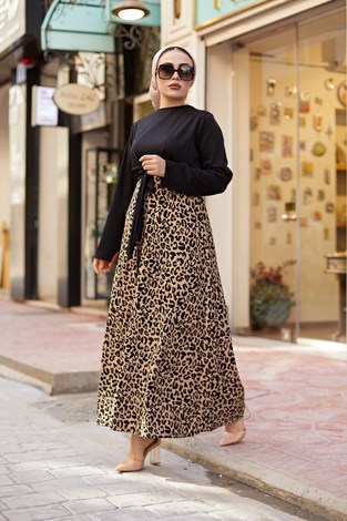 NTV Leopar Elbise 9952-1 - Thumbnail