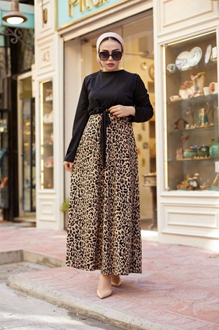 NTV Leopar Elbise 9952-1 - Thumbnail