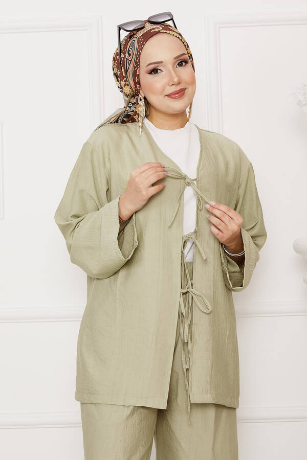 Htn - Önü Bağlamalı Salaş Takım Mint (1) Htn - Önü Bağlamalı Salaş Takım Mint (1)