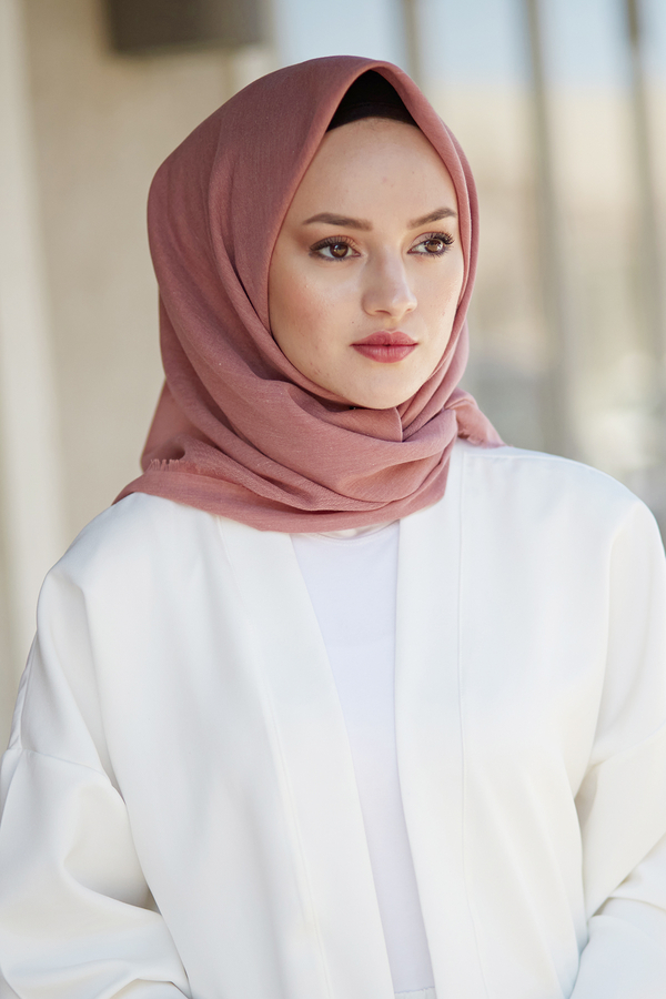  - Pamuklu Eşarp 8834-5 Gülk.